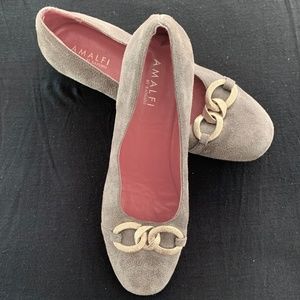 AMALFI Italian made ELEGANT SUEDE 9 SEE SIZE. Like new